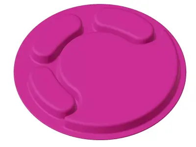 Plastic Exquisite Partition Plate 3D model