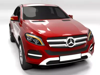 MERCEDES GLE COUPE 2016 LOWPOLY Low-poly 3D model
