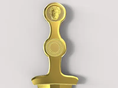 Functionnal roman pugio replica 3D print model