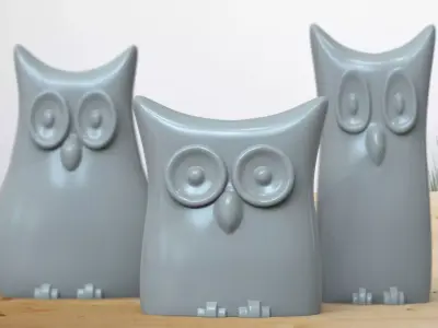 Owl 3d printable model 3D print model