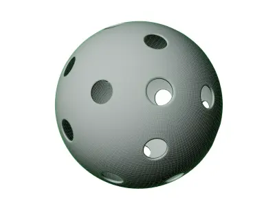 Accurate floorball ball 3D model