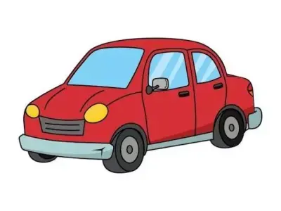 Cartoon car 3D model