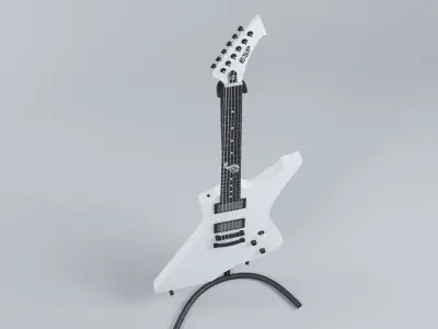 3d model of guitar ESP Snakebyte James Hetfield 3D model