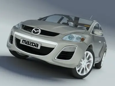 Mazda CX-7 2010 Low-poly 3D model
