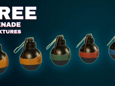 Free Grenade - Sci-Fi Game Asset Free low-poly 3D model