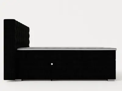 Mia Adjustable Bed Complete Bed Package 180x200 Dark Gray Low-poly 3D model