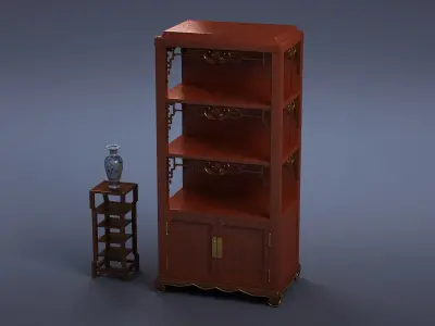 cabinet cabinet wardrobe sofa bed table bookshelve 3D model