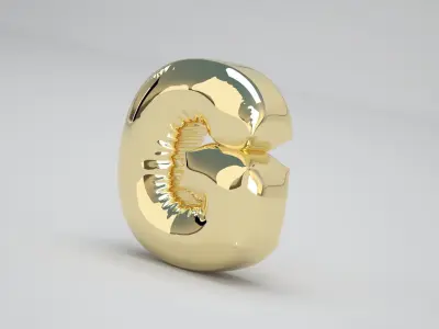 G Balloon Gold 3D model