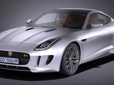 Jaguar F-Type S Coupe 2017 3D model