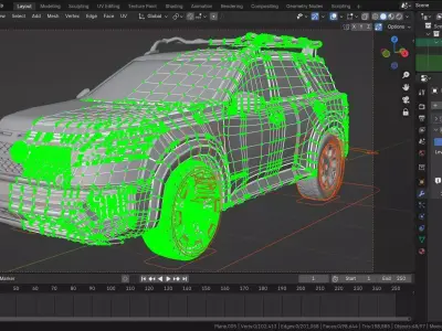 Nissan Pathfinder Rock Creek Edition Rigged 3D model
