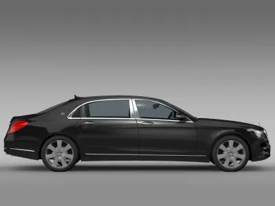 Mercedes Maybach Guard S600 X222 2016 3D model