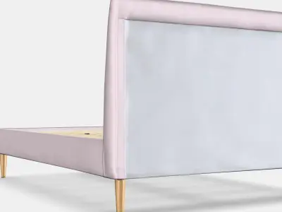 IDANAS Upholstered bed frame 2 Low-poly 3D model