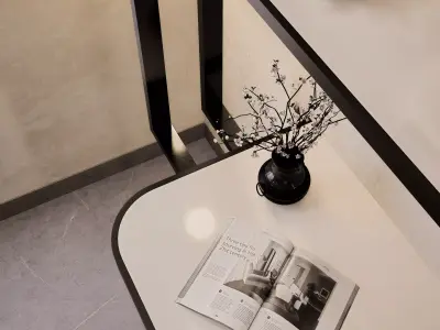 MODERN LIBRARY ROOM WITH MINIMALIST TOUCH 3D model