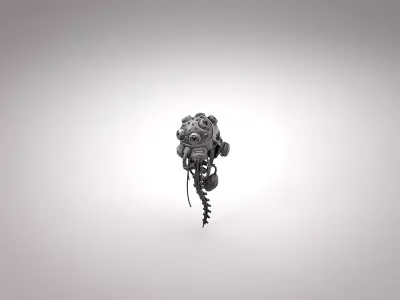 Kylo Ren Helmet 3D model Low-poly 3D model