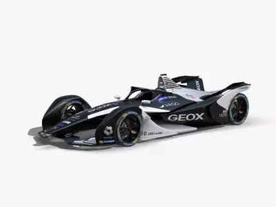 Dragon Formula E 2020 Low-poly 3D model