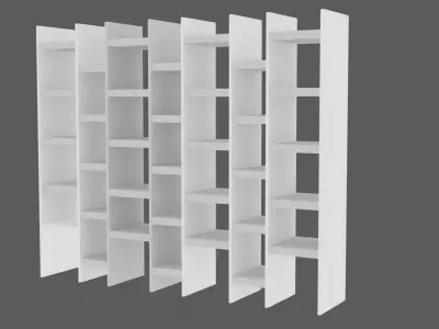 Big Bookshelf KS296 Free 3D model