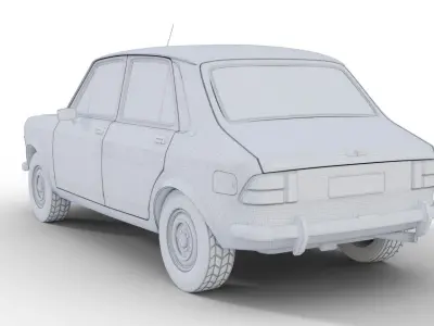 Zastava 101 Rusty Old Car 3D model