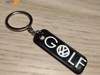 GOLF  Volkswagen Key Chain 3D print model