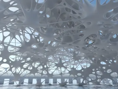 Futuristic Architectural Structure 10 3D model