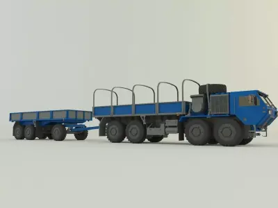 Assy hemtt A4 trailer 3D model