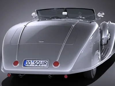 Mercedes-Benz 500K Erdmann Rossi 1936 3D model