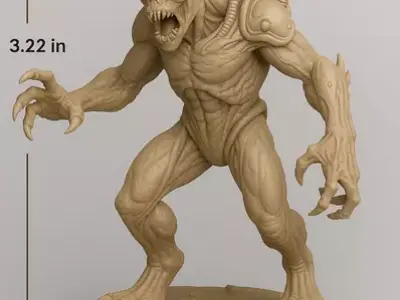 Bio-Engineer Genetic Alien Sculptor 3D Printable STL 3D print model