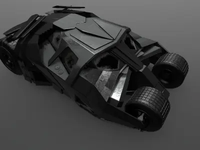 Batmobil car 3D model