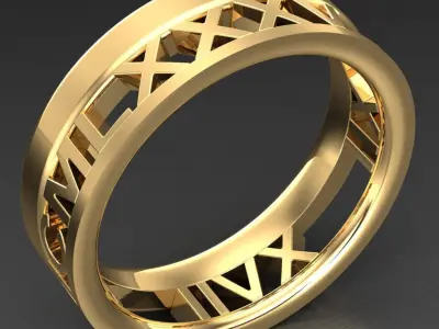 Luxury Men Rings Designs 5MR055 3D print model