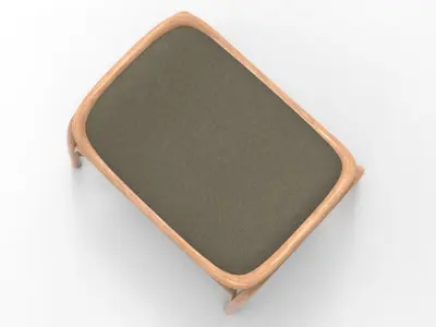 Pantu Footstool Low-poly 3D model