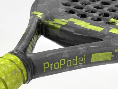 Paddle Racket Low-poly 3D model