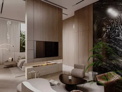 Modern Master Bedroom  3D model