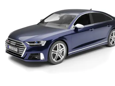 Audi S8 2020 3D Model 3D model