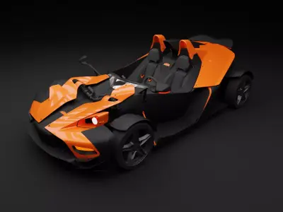 KTM X-BOW R Low-poly 3D model