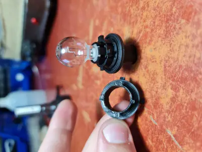 Citroen C5 X7 HP19W to H7 LED adapter Free 3D print model
