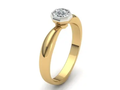 Diamond ring 3D print model 57