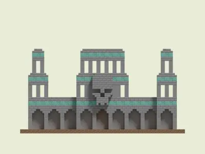 Necropolis Walls 3D model