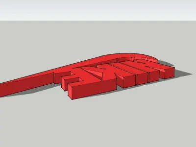 Nike Logo 3D print model