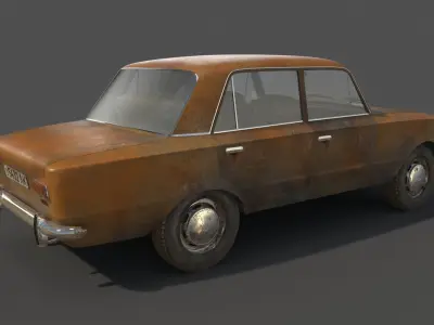 Rusty Vaz 2101 3D model
