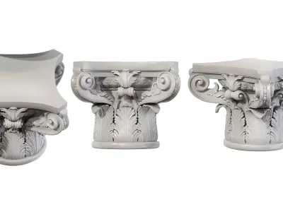 Collection of 10 classic capitals Part1 3D model