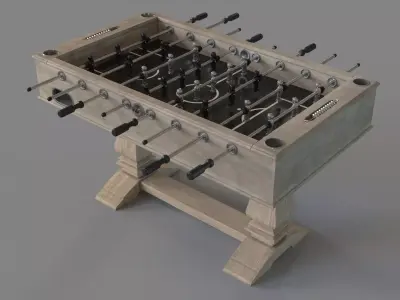 Montecito 55-in Premium Competition Foosball Table 3D model