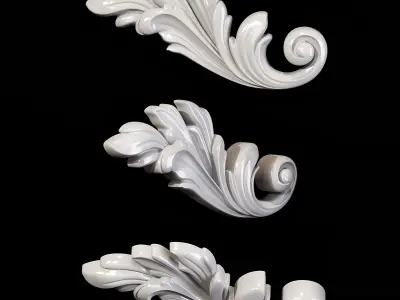 Classic carved 096 3D model