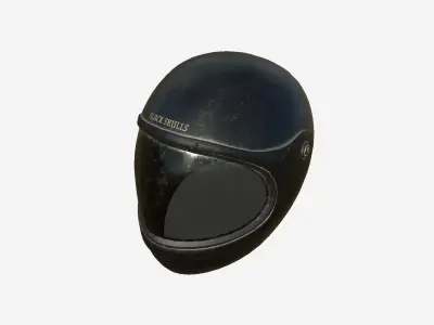 Motorcycle Helmet A03 Golden - Character Fashion Design Low-poly 3D model