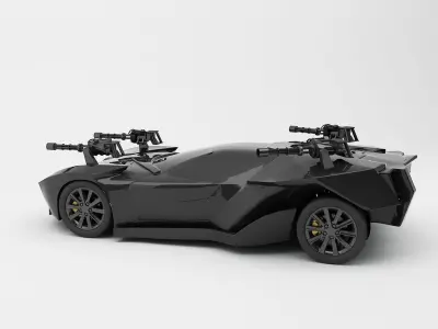 Concept Car 3D Model 3D model