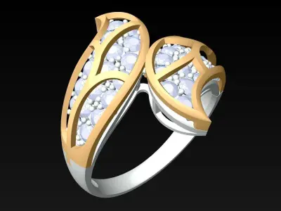 Diamond Ring - Womens Rings - N872428 3D print model