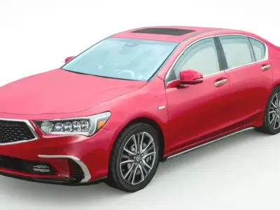 Acura RLX hybrid 2019 Low-poly 3D model