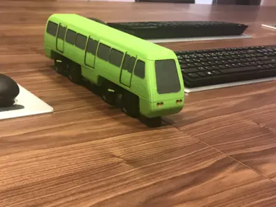 Trolley-bus Underground Train  3D print model