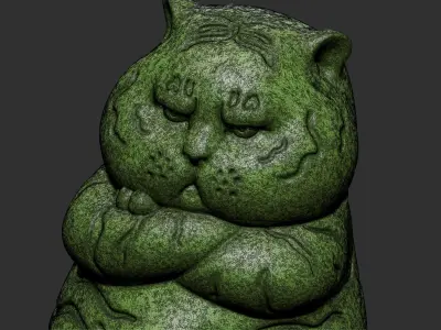 tiger angry 3D print model