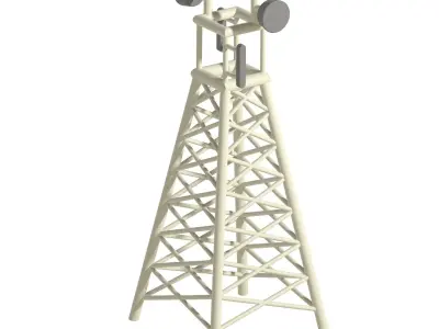 Premium Telecommunication Tower 3D print model