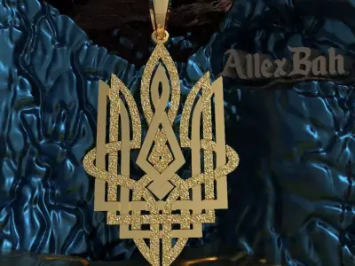 Ukrainian Trident 3D print model