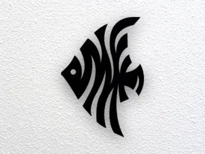 Fish Wall Art 3D print model 3
